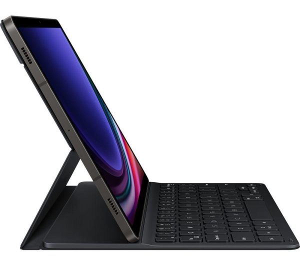 SAMSUNG Galaxy Tab S9 FE 10.9" 5G Tablet (128 GB, Grey) & Galaxy Tab S9 and S9 FE Slim Book Cover Keyboard Case Bundle