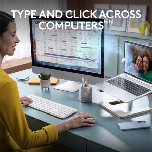 LOGITECH Signature Slim MK950 Wireless Keyboard & Mouse Set - White
