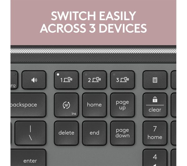 LOGIK LCMMKB23 Wireless Keyboard - Black
