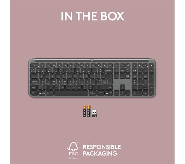 LOGIK LCMMKB23 Wireless Keyboard - Black