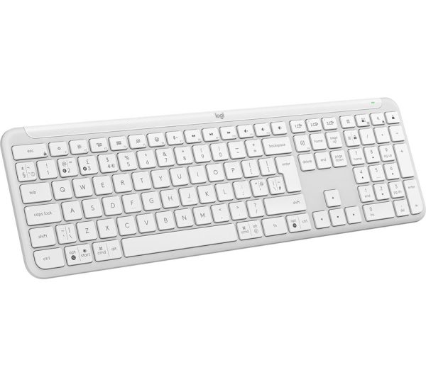 APPLE Magic Wireless Keyboard with Touch ID & Numeric Keypad - White & Silver