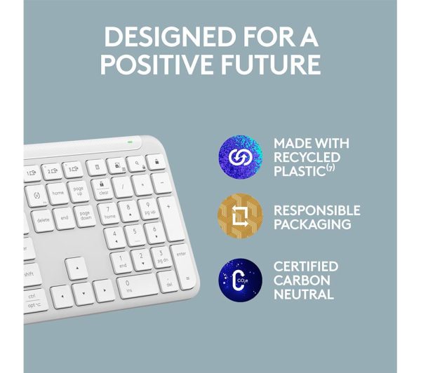 APPLE Magic Wireless Keyboard with Touch ID & Numeric Keypad - White & Silver