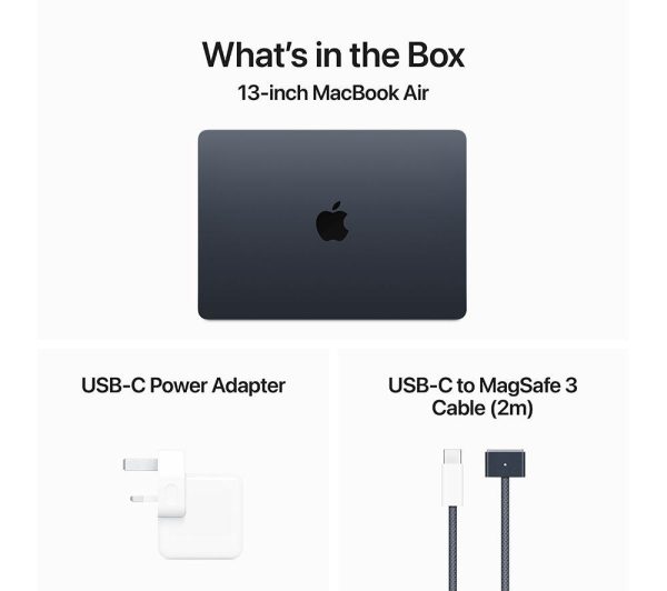 APPLE MacBook Air 13.6" (2024) - M3, 256 GB SSD, Midnight