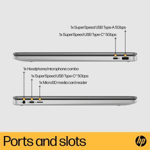 HP 15a-na0503sa 15.6" Chromebook - IntelÂ® CeleronÂ®,128 GB eMMC, Silver
