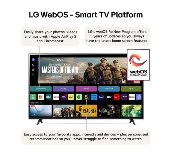 LG 65UT80006LA 65" Smart 4K Ultra HD HDR LED TV with Amazon Alexa