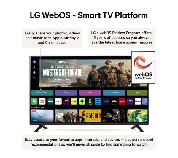 LG 43UT73006LA 43" Smart 4K Ultra HD HDR LED TV