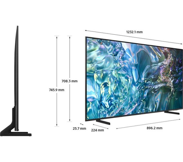 SAMSUNG Q60D 55 inch Smart 4K Ultra HD HDR QLED TV (2024) - QE55Q60D