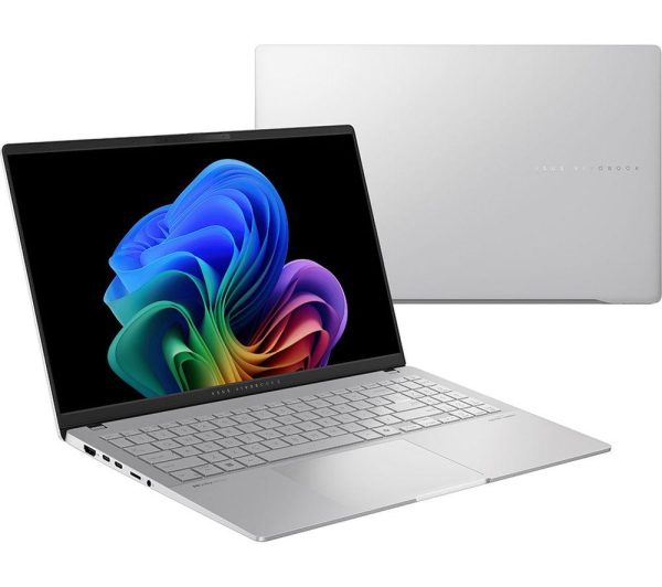 ASUS Vivobook S 15" Laptop, Copilot+ PC - Snapdragon X Elite, 1 TB SSD, Silver