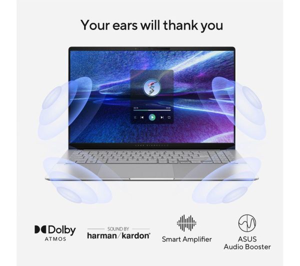ASUS Vivobook S 15" Laptop, Copilot+ PC - Snapdragon X Elite, 1 TB SSD, Silver