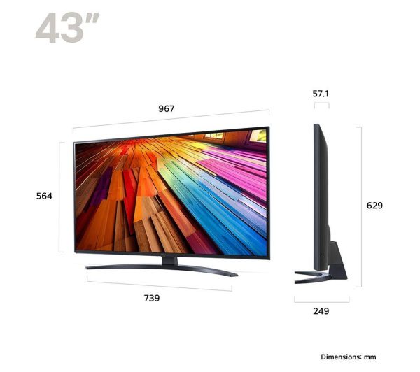 LG 43UT81006LA 43" Smart 4K Ultra HD HDR LED TV with Amazon Alexa