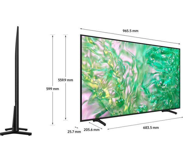 SAMSUNG DU8000 43 inch Crystal UHD Smart 4K HDR LED TV (2024) - UE43DU8000