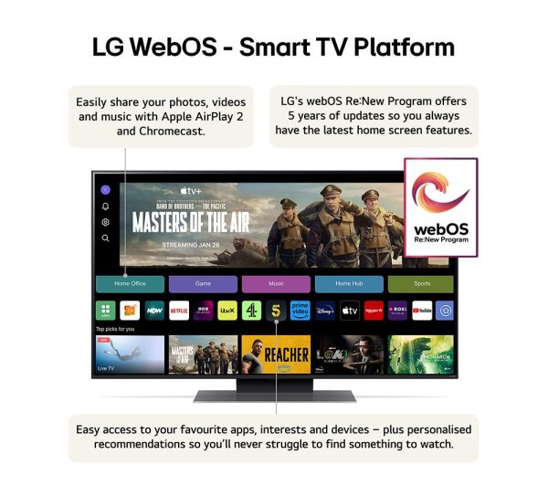 LG 50QNED86T6A 50" Smart 4K Ultra HD HDR QNED TV with Amazon Alexa