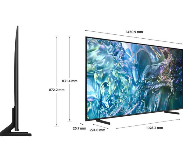 SAMSUNG Q60D 65 inch Smart 4K Ultra HD HDR QLED TV (2024) - QE55Q60D