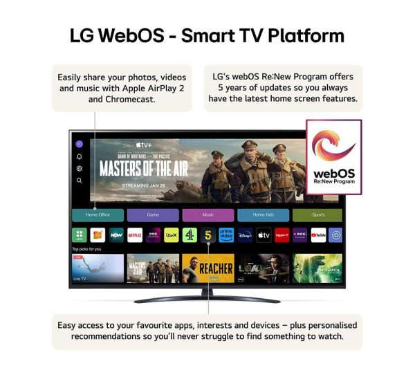 LG 65UT81006LA 65" Smart 4K Ultra HD HDR LED TV with Amazon Alexa