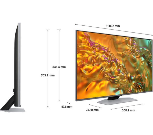 SAMSUNG Q80D 50 inch Smart 4K Ultra HD HDR QLED TV (2024) - QE50Q80D