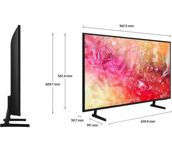 SAMSUNG UE43DU7100KXXU 43" Smart 4K Ultra HD HDR LED TV with Bixby