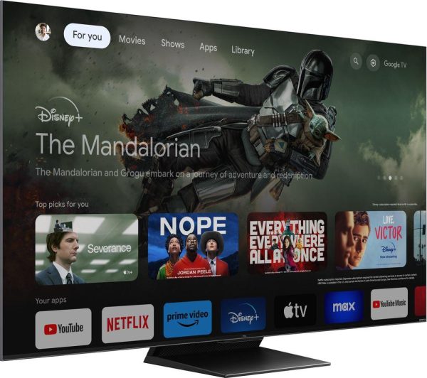 TCL 55C805K 55" Smart 4K Ultra HD HDR Mini LED QLED TV with Google Assistant & Alexa