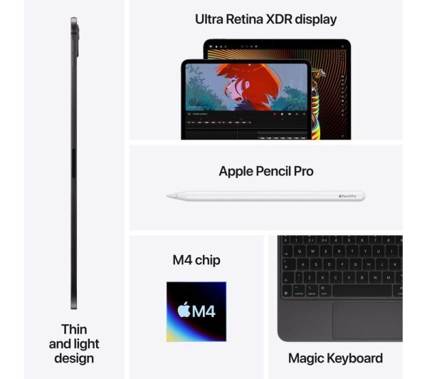 APPLE 13" iPad Pro (2024) - 1 TB, Space Black, Nano-texture display