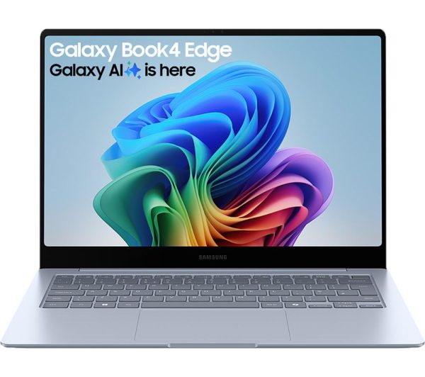 SAMSUNG Galaxy Book4 Edge 14" Laptop, Copilot+ PC - Snapdragon X Elite, 512 GB SSD, Sapphire Blue