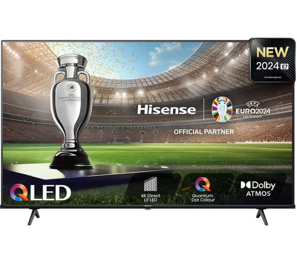 HISENSE 55E7NQTUK 55" Smart 4K Ultra HD HDR QLED TV with Amazon Alexa