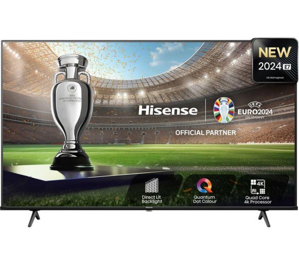HISENSE 43E7NQTUK 43" Smart 4K Ultra HD HDR QLED TV with Amazon Alexa
