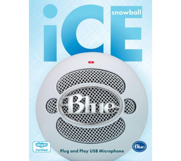 BLUE Snowball iCE USB Streaming Microphone - White