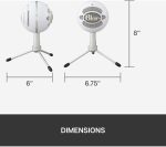 BLUE Snowball iCE USB Streaming Microphone - White
