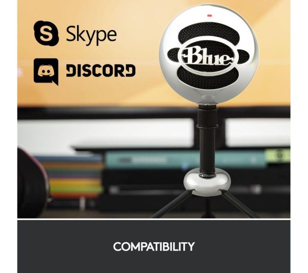 BLUE Snowball USB Streaming Microphone - Silver