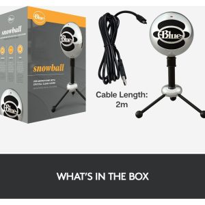 BLUE Snowball USB Streaming Microphone - Silver