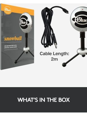 BLUE Snowball USB Streaming Microphone - Silver