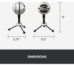 BLUE Snowball USB Streaming Microphone - Silver