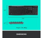 LOGITECH Combo MK270 Wireless Keyboard & Mouse Set