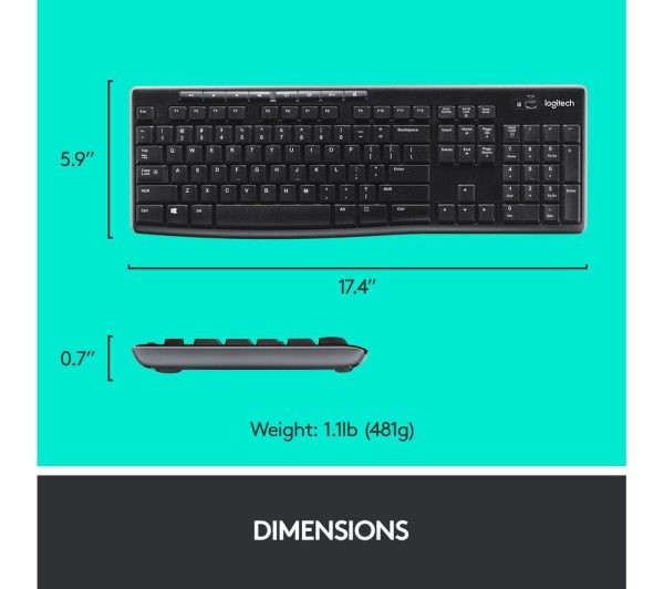LOGITECH Combo MK270 Wireless Keyboard & Mouse Set