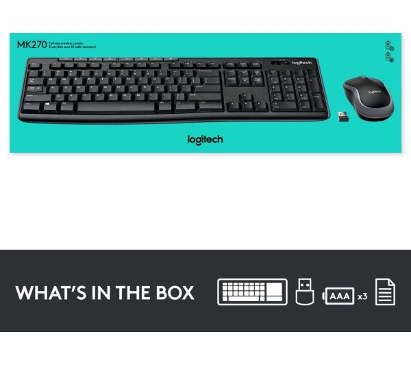 LOGITECH Combo MK270 Wireless Keyboard & Mouse Set