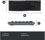LOGITECH Combo MK270 Wireless Keyboard & Mouse Set