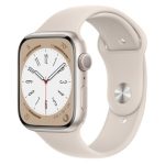 Apple Watch Series 8 GPS Starlight Aluminium 45MM Starlight Sport Band