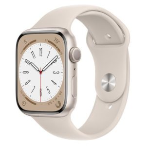 Apple Watch Series 8 GPS Starlight Aluminium 45MM Starlight Sport Band