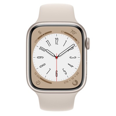 Apple Watch Series 8 GPS Starlight Aluminium 45MM Starlight Sport Band