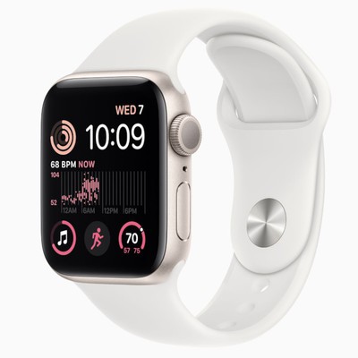 Apple Watch SE (2022) GPS Starlight Aluminium 40MM Starlight Sport Band