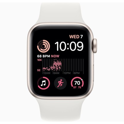 Apple Watch SE (2022) GPS Starlight Aluminium 40MM Starlight Sport Band