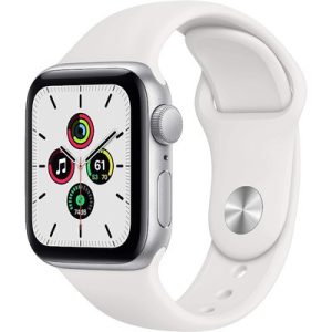Apple Watch Nike SE GPS Silver Aluminium 44MM White Sport Band