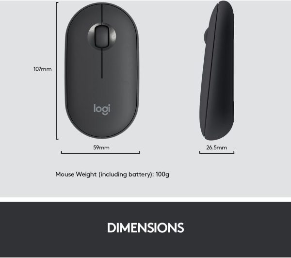 LOGITECH MK470 Wireless Keyboard and Mouse Set - Graphite