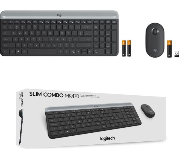 LOGITECH MK470 Wireless Keyboard and Mouse Set - Graphite