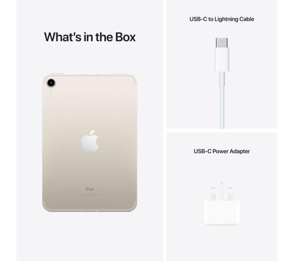 APPLE 8.3" iPad mini Cellular (2021) - 256 GB, Starlight