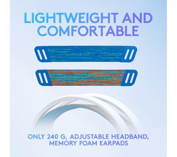 LOGITECH G335 Gaming Headset - White & Blue