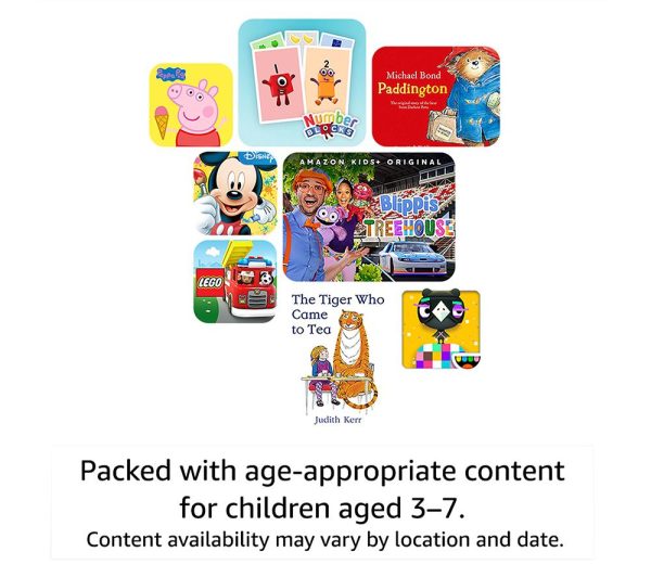 AMAZON Fire 7 Kids (ages 3-7) Tablet (2022) - 16 GB, Blue