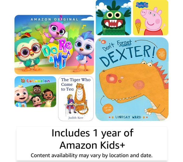 AMAZON Fire 7 Kids (ages 3-7) Tablet (2022) - 16 GB, Red