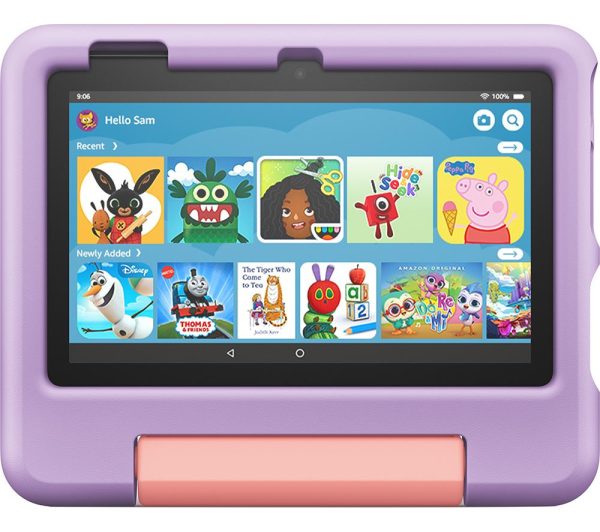 AMAZON Fire HD 8" Kids (ages 3-7) Tablet (2022) - 32 GB, Purple