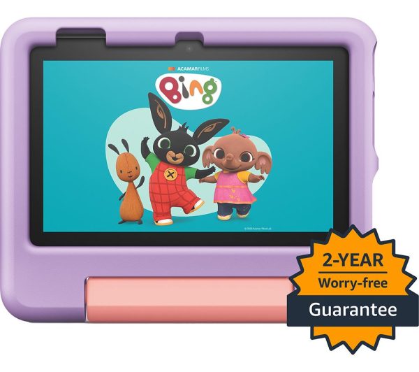 AMAZON Fire HD 8" Kids (ages 3-7) Tablet (2022) - 32 GB, Purple