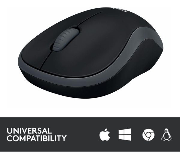 LOGITECH M185 Wireless Optical Mouse - Grey